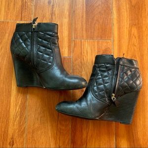 Tory Burch Quilted Leather Wedge Heels